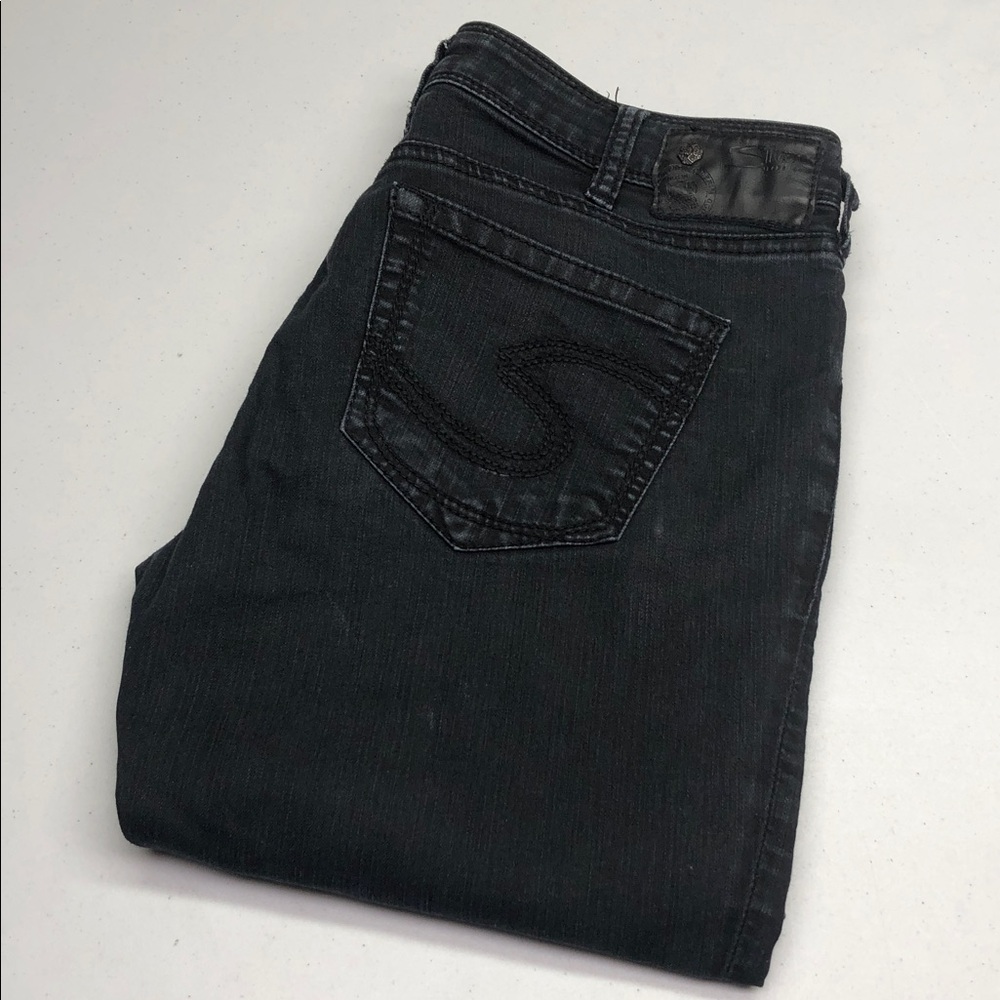 SILVER BLACKWASH SUKI JEGGING JEANS 30x37 ⭐️